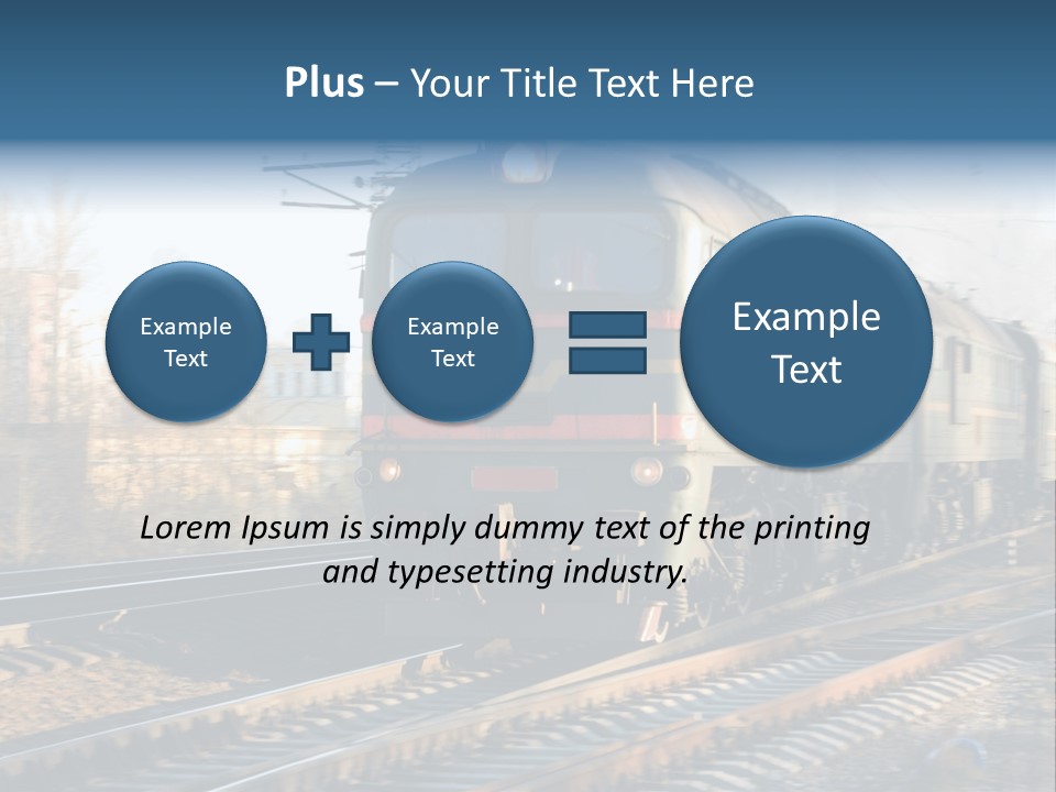 Rail Industrial Cargo PowerPoint Template