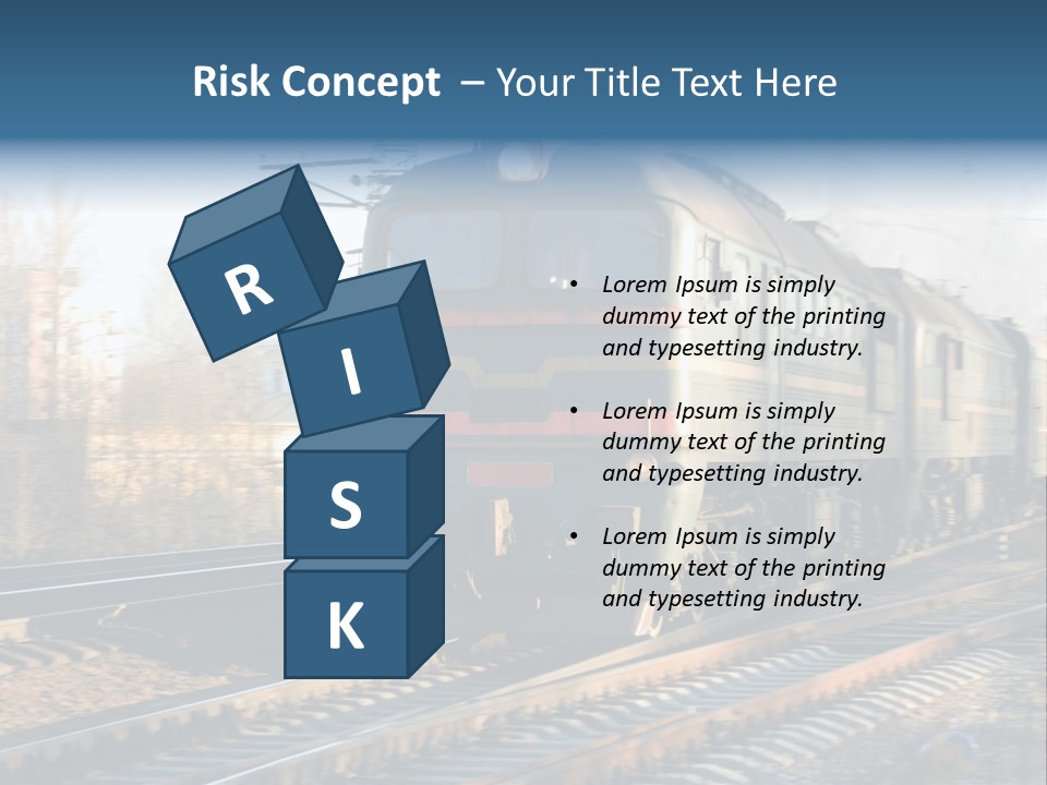 Rail Industrial Cargo PowerPoint Template