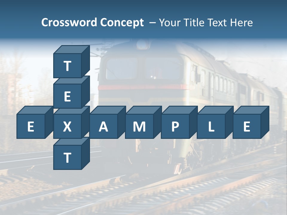 Rail Industrial Cargo PowerPoint Template