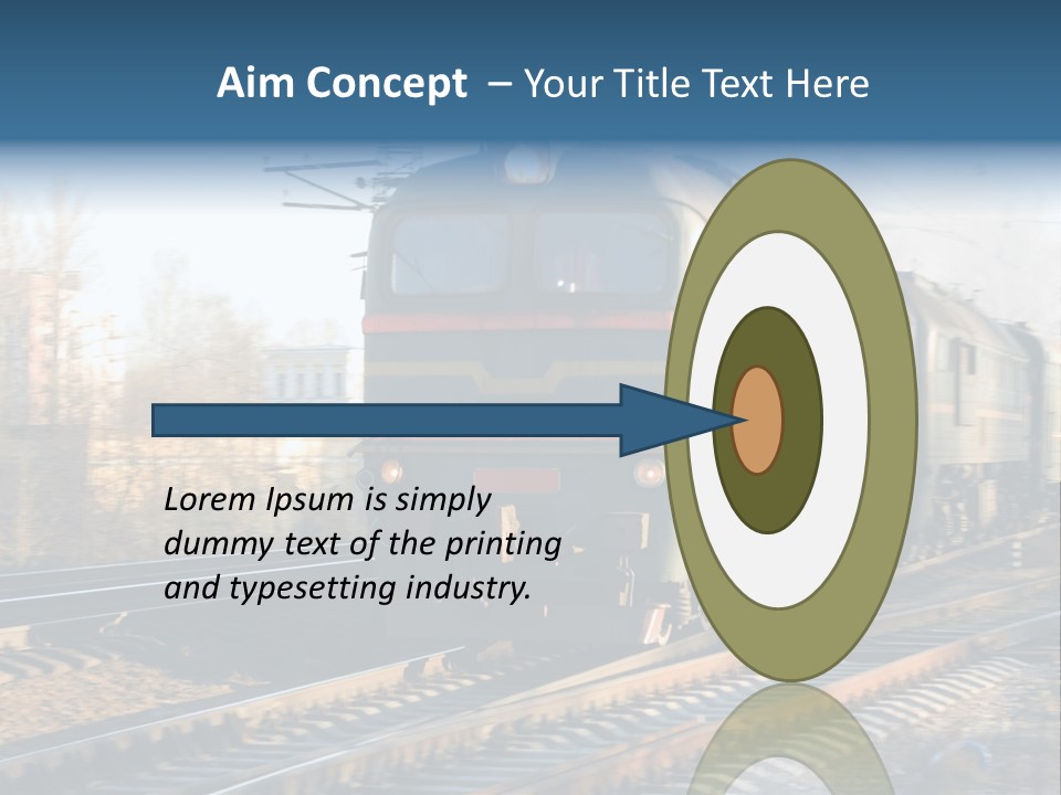 Rail Industrial Cargo PowerPoint Template