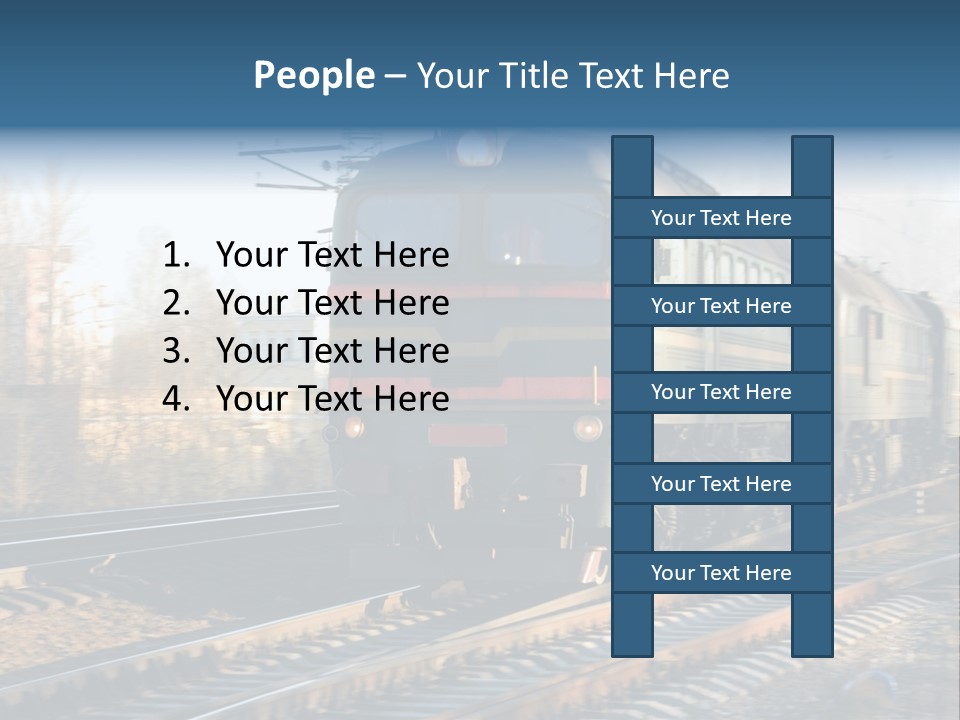 Rail Industrial Cargo PowerPoint Template