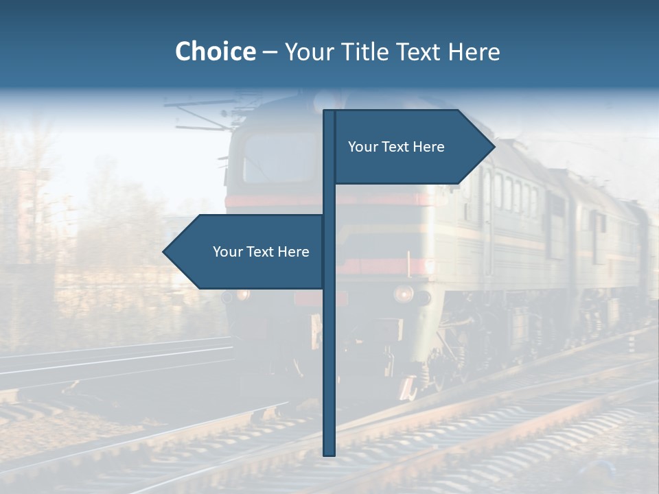 Rail Industrial Cargo PowerPoint Template