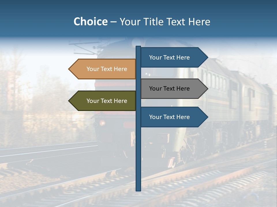 Rail Industrial Cargo PowerPoint Template
