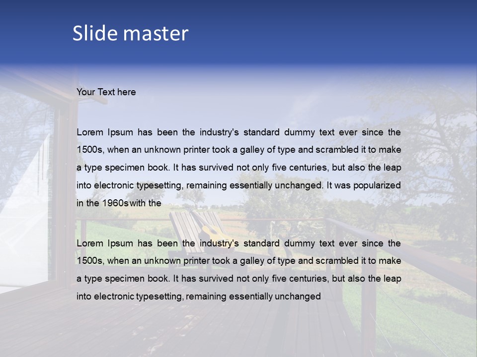 House South Living PowerPoint Template