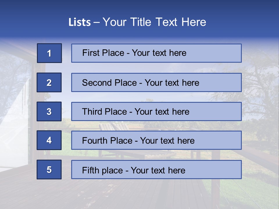 House South Living PowerPoint Template