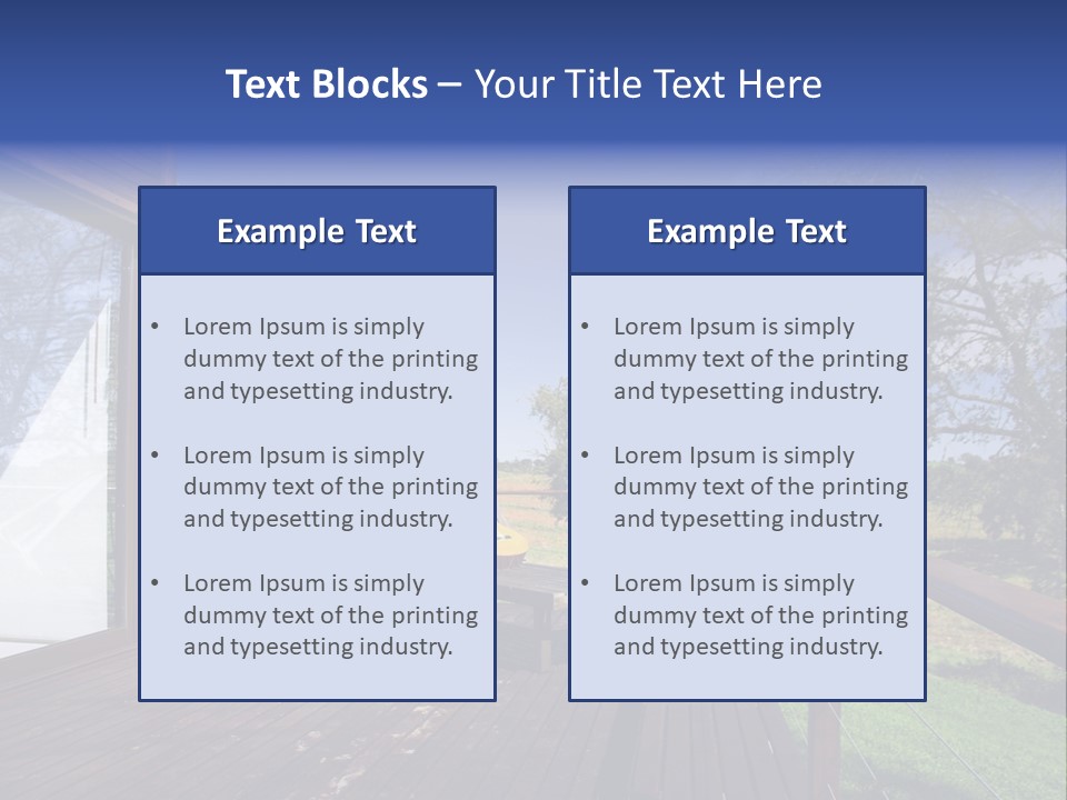 House South Living PowerPoint Template