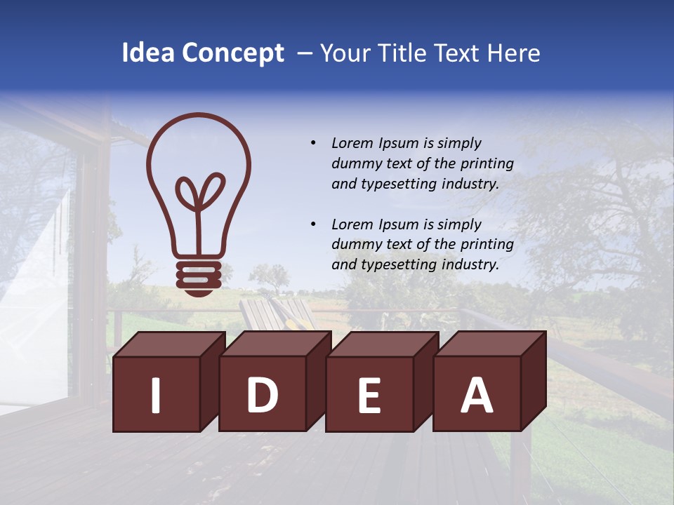 House South Living PowerPoint Template