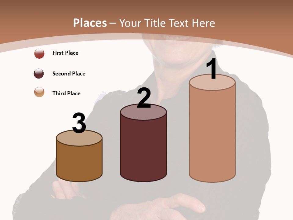 Elderly Maturity Hand PowerPoint Template