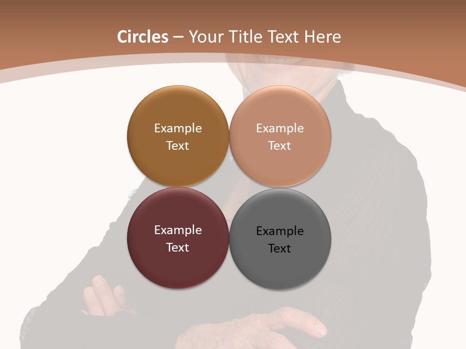 Elderly Maturity Hand PowerPoint Template