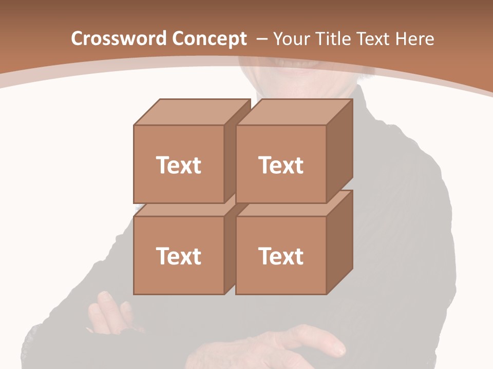 Elderly Maturity Hand PowerPoint Template