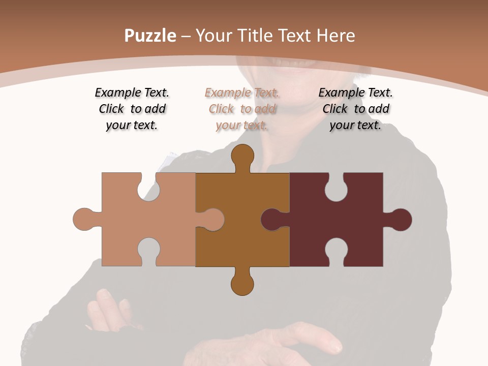 Elderly Maturity Hand PowerPoint Template