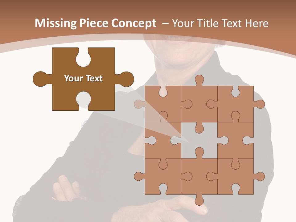 Elderly Maturity Hand PowerPoint Template