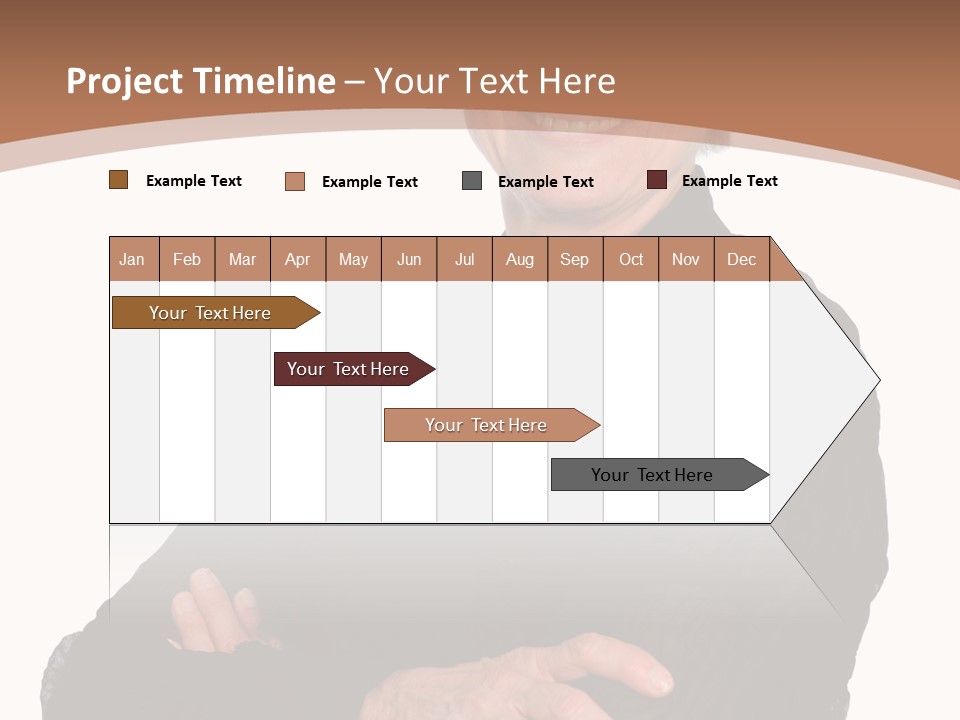 Elderly Maturity Hand PowerPoint Template