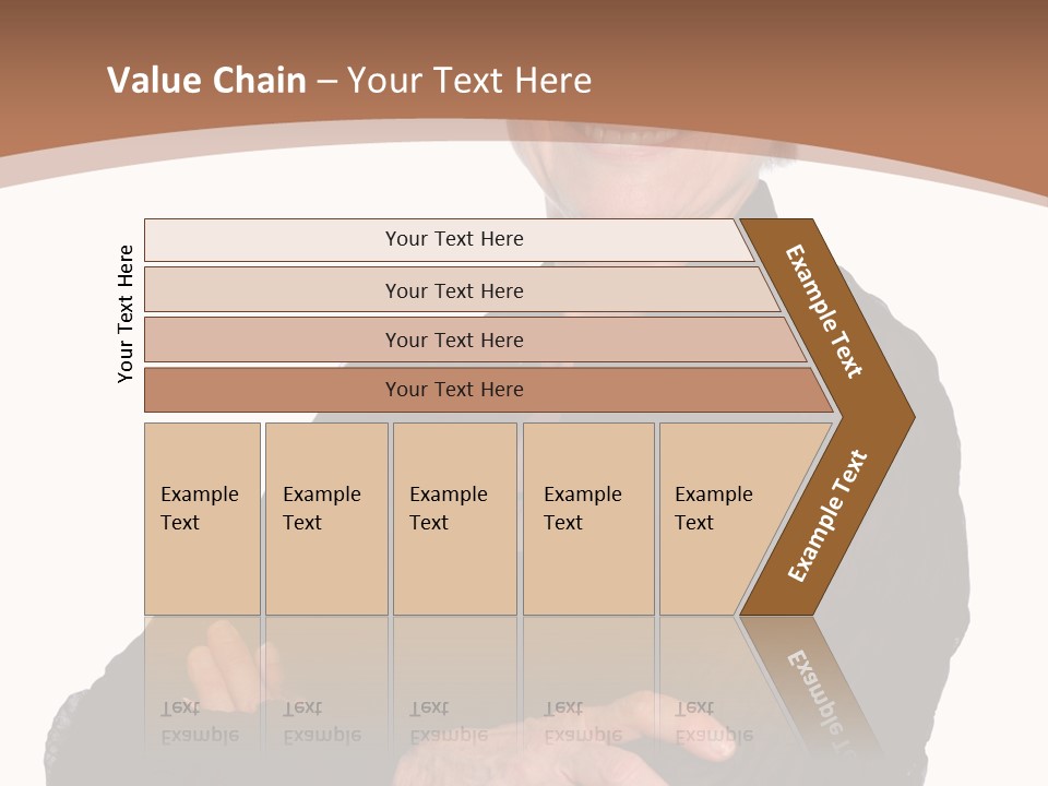 Elderly Maturity Hand PowerPoint Template