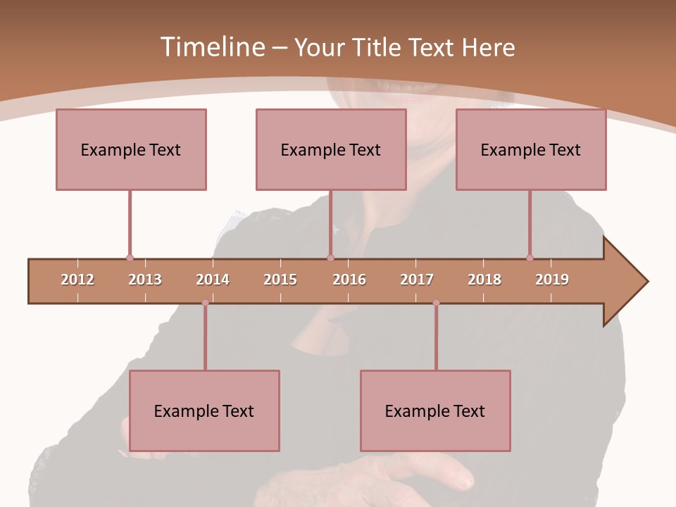 Elderly Maturity Hand PowerPoint Template