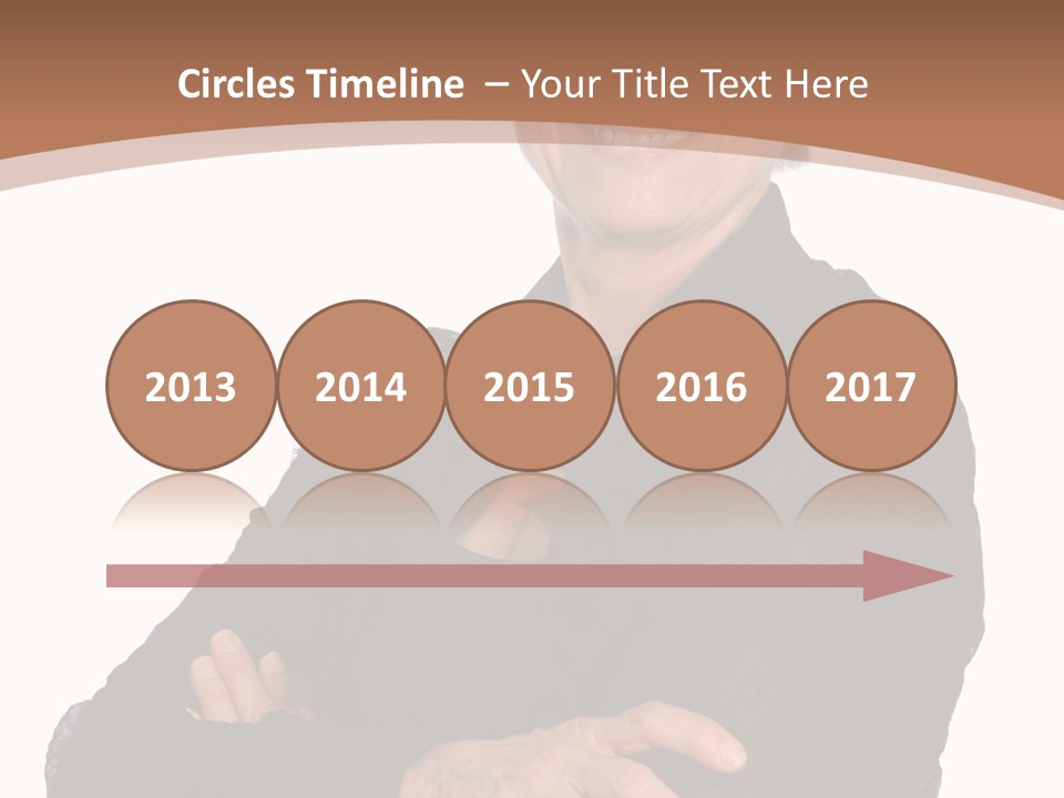 Elderly Maturity Hand PowerPoint Template