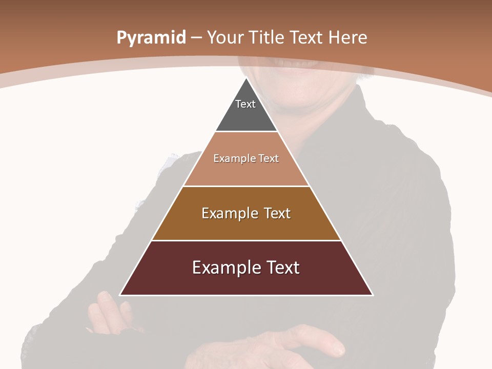 Elderly Maturity Hand PowerPoint Template