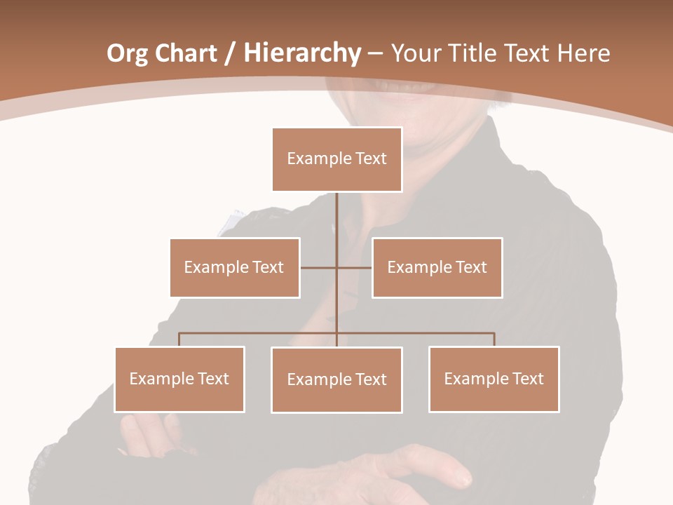 Elderly Maturity Hand PowerPoint Template