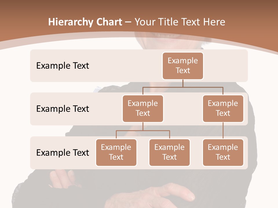 Elderly Maturity Hand PowerPoint Template