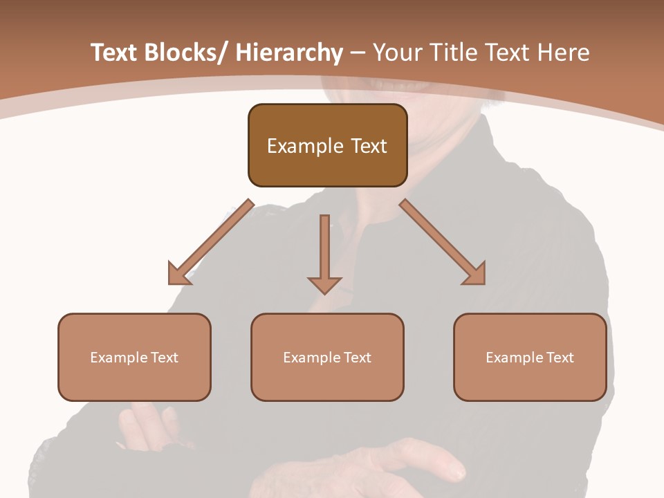 Elderly Maturity Hand PowerPoint Template