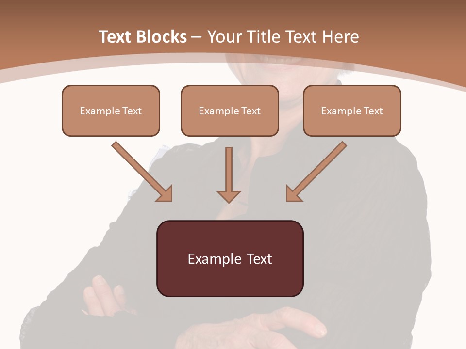 Elderly Maturity Hand PowerPoint Template