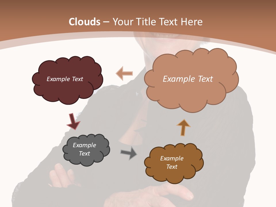 Elderly Maturity Hand PowerPoint Template