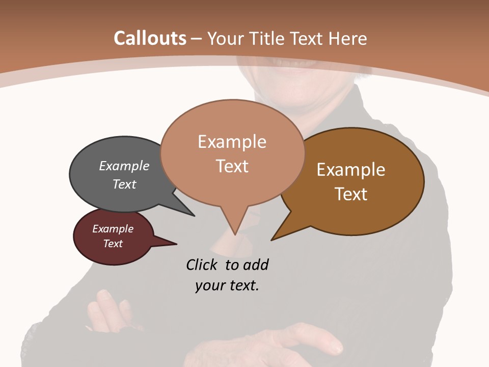 Elderly Maturity Hand PowerPoint Template