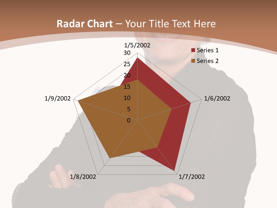 Elderly Maturity Hand PowerPoint Template