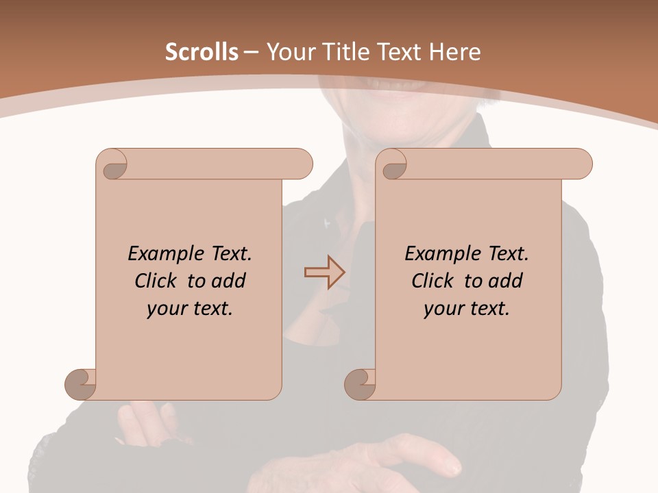 Elderly Maturity Hand PowerPoint Template