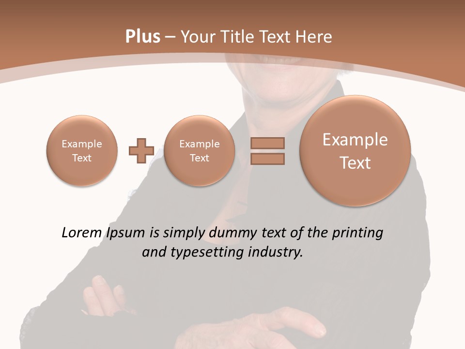Elderly Maturity Hand PowerPoint Template