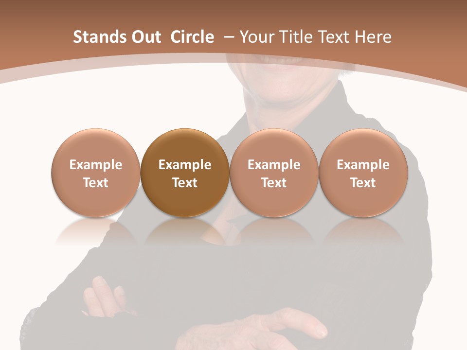 Elderly Maturity Hand PowerPoint Template
