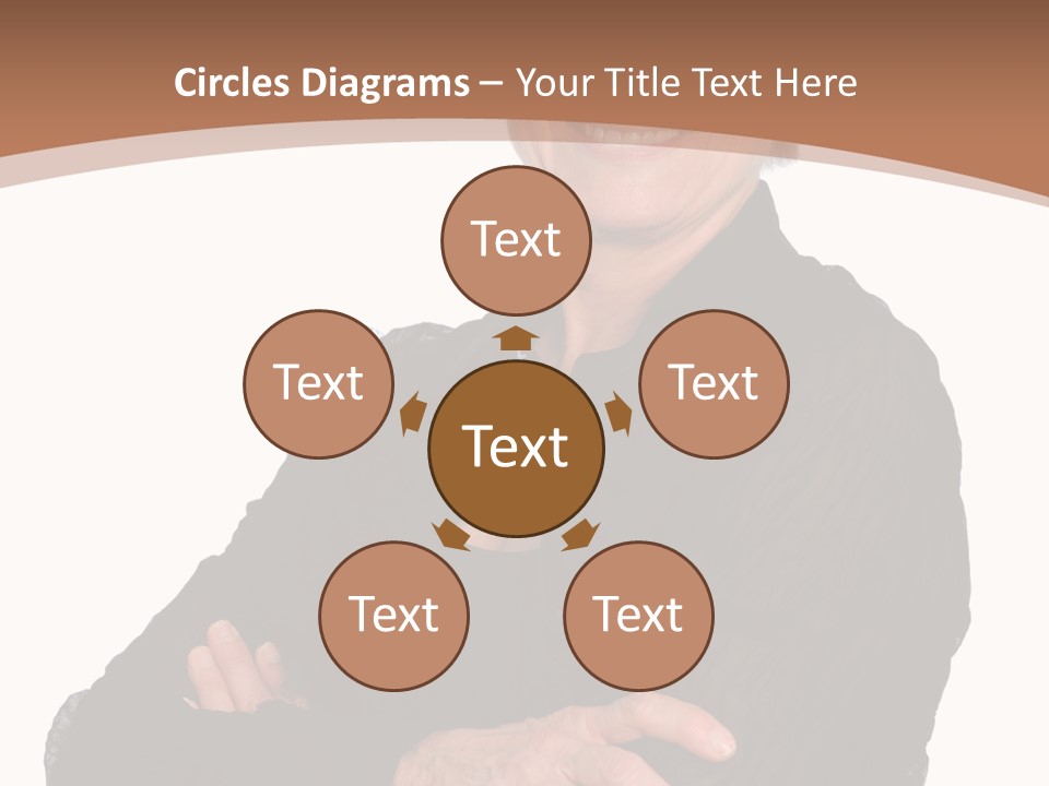 Elderly Maturity Hand PowerPoint Template