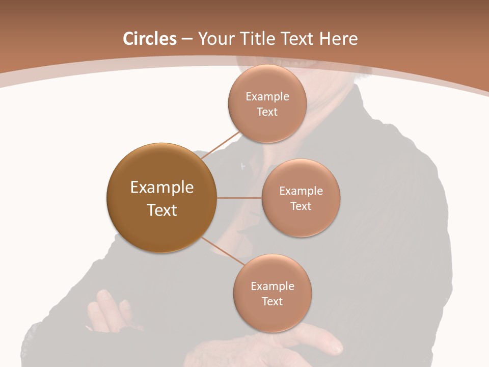 Elderly Maturity Hand PowerPoint Template