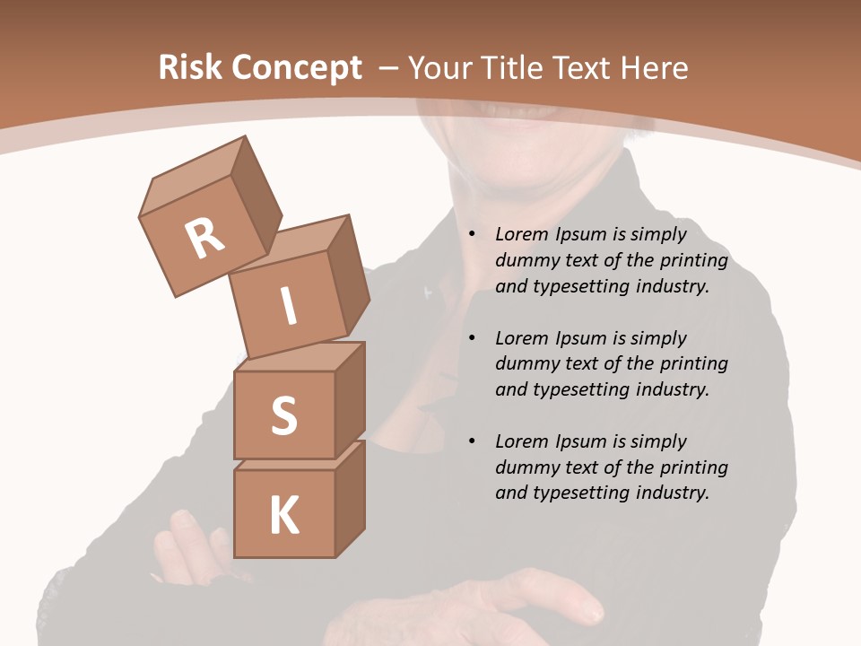 Elderly Maturity Hand PowerPoint Template