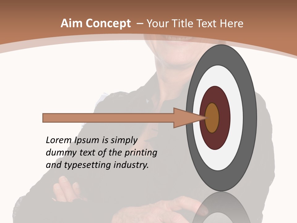 Elderly Maturity Hand PowerPoint Template