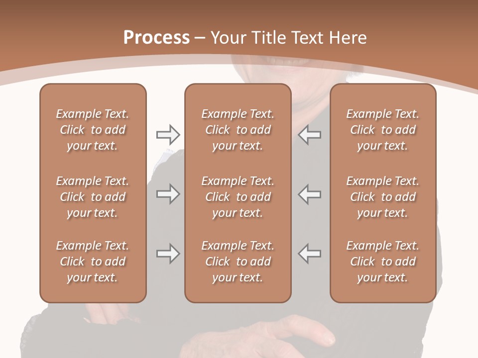 Elderly Maturity Hand PowerPoint Template