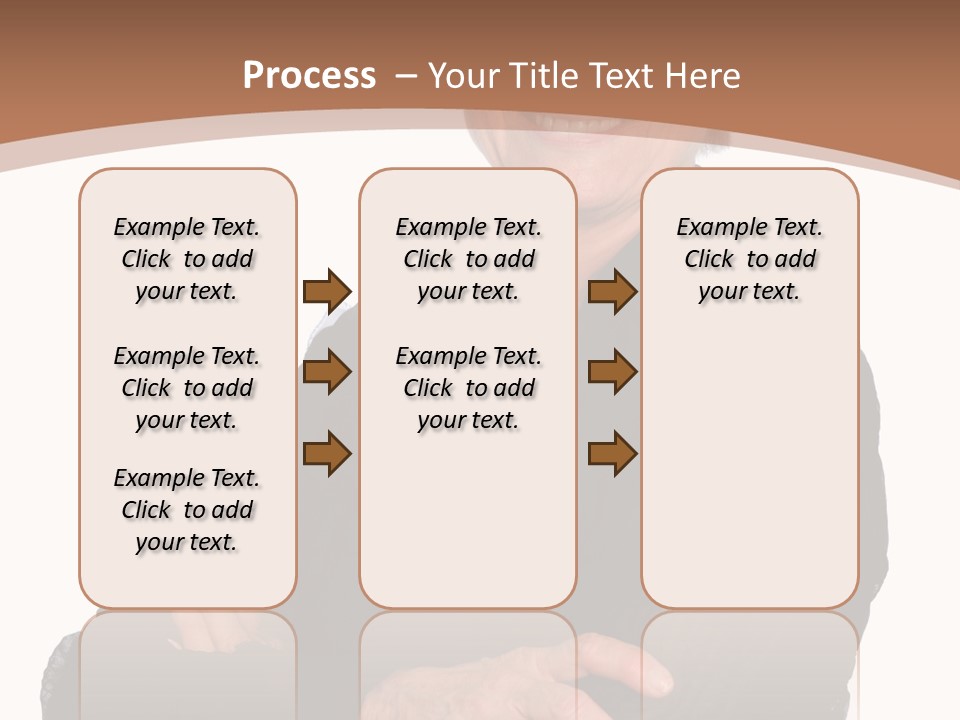 Elderly Maturity Hand PowerPoint Template