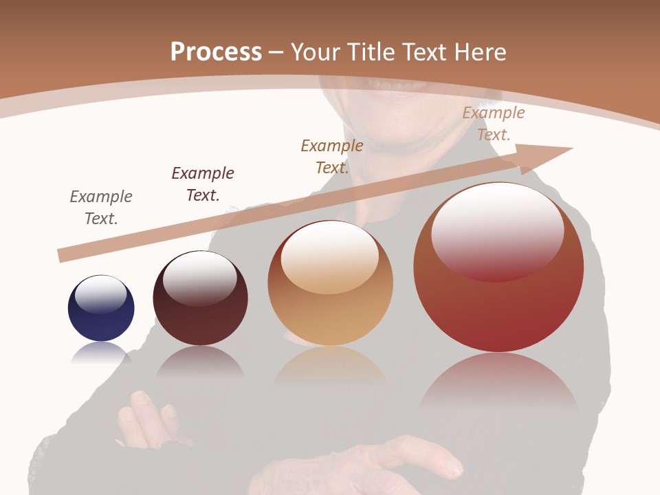 Elderly Maturity Hand PowerPoint Template