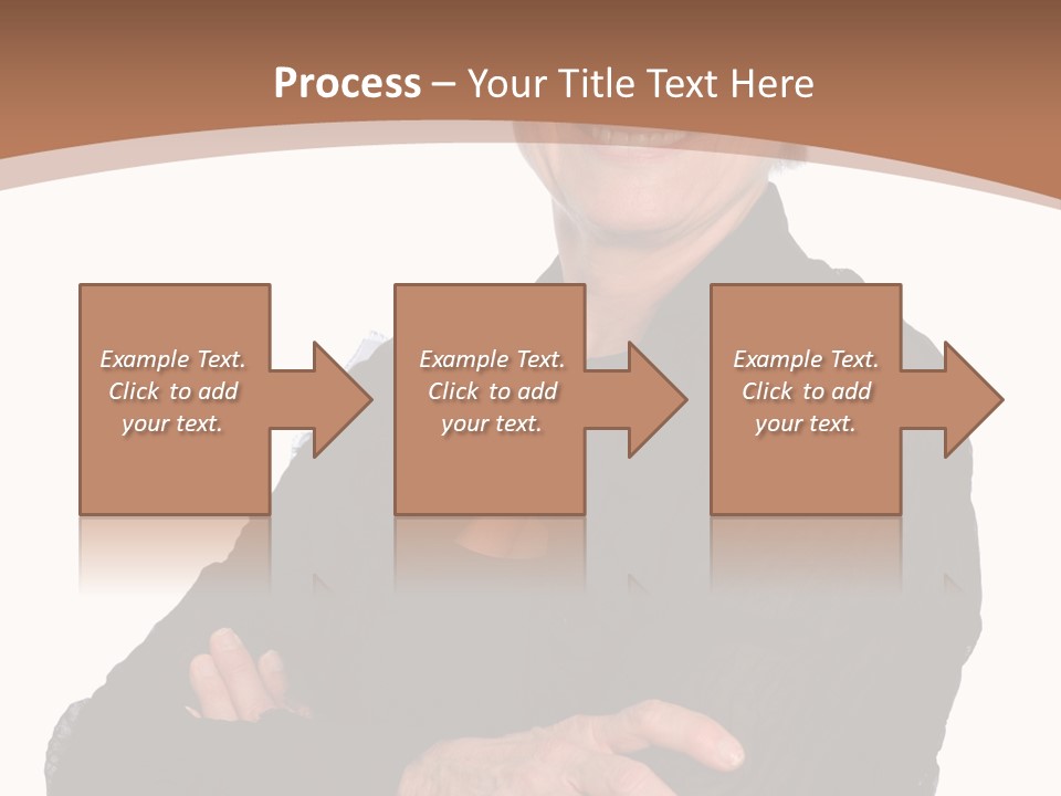 Elderly Maturity Hand PowerPoint Template