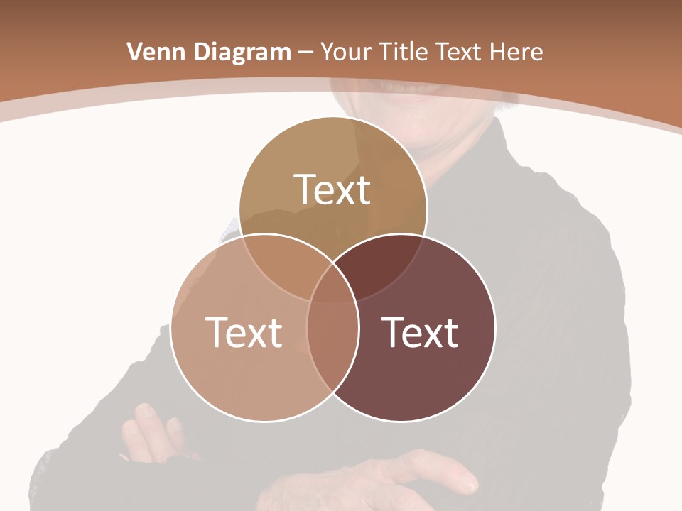 Elderly Maturity Hand PowerPoint Template