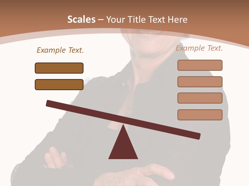 Elderly Maturity Hand PowerPoint Template