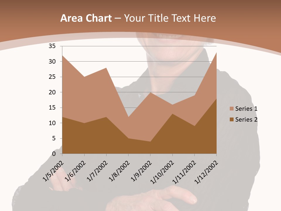 Elderly Maturity Hand PowerPoint Template