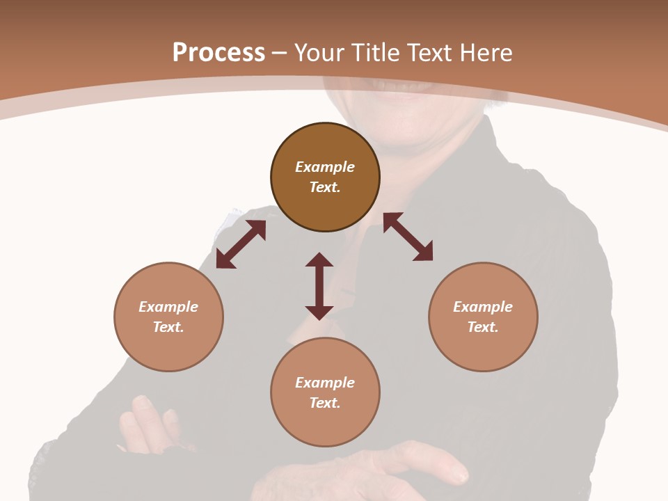 Elderly Maturity Hand PowerPoint Template