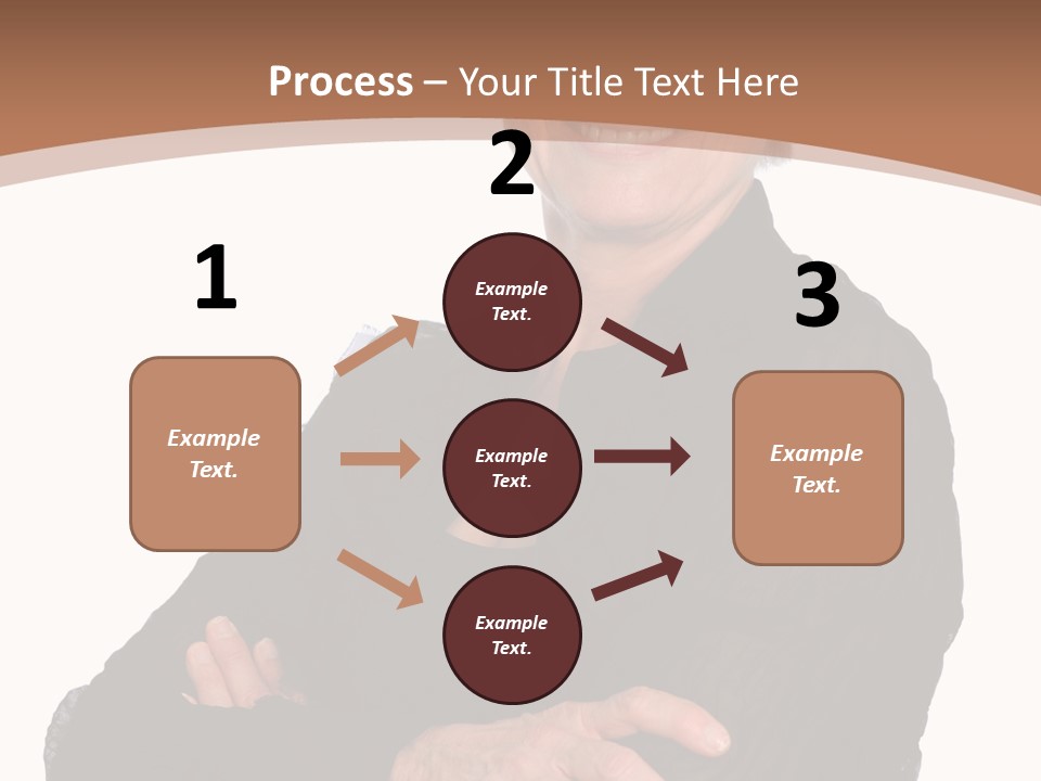 Elderly Maturity Hand PowerPoint Template