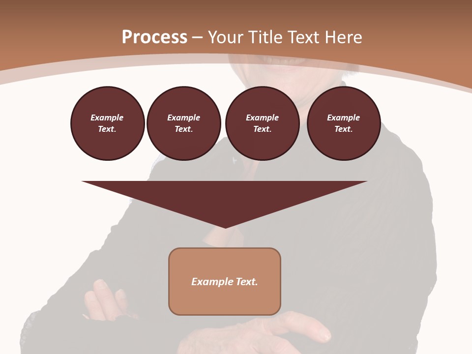 Elderly Maturity Hand PowerPoint Template