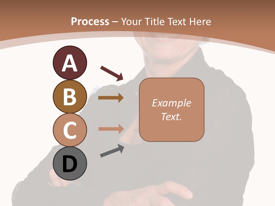 Elderly Maturity Hand PowerPoint Template