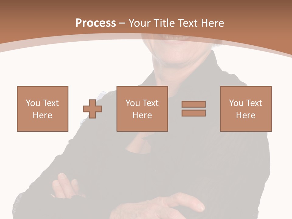 Elderly Maturity Hand PowerPoint Template