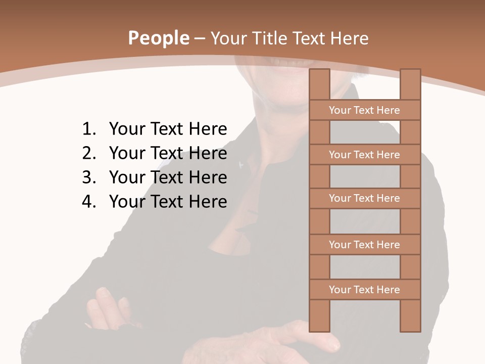 Elderly Maturity Hand PowerPoint Template