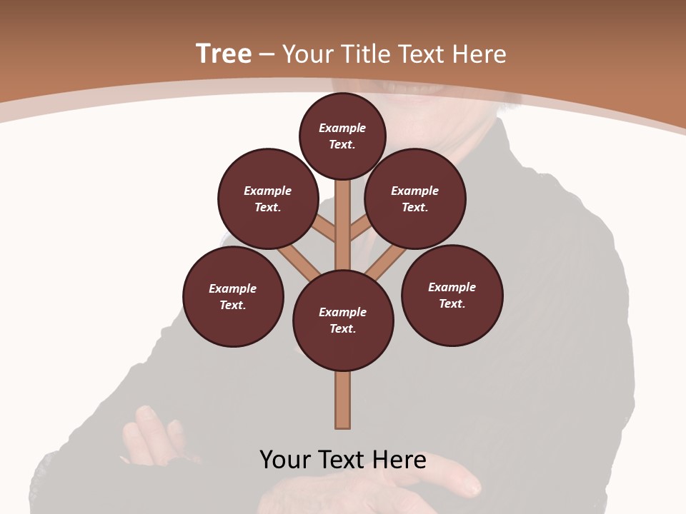 Elderly Maturity Hand PowerPoint Template