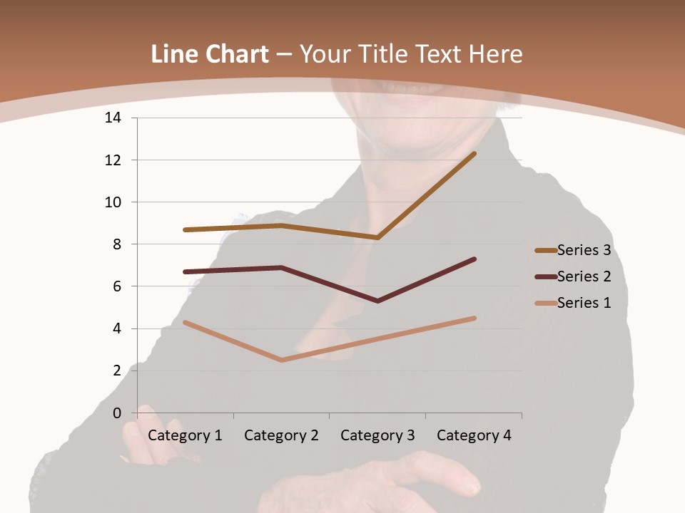 Elderly Maturity Hand PowerPoint Template